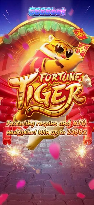 Fortune Tiger স্লট গেমের একটি উজ্জ্বল এবং রঙিন দৃশ্য যেখানে বাঘের প্রতীক দেখা যাচ্ছে।